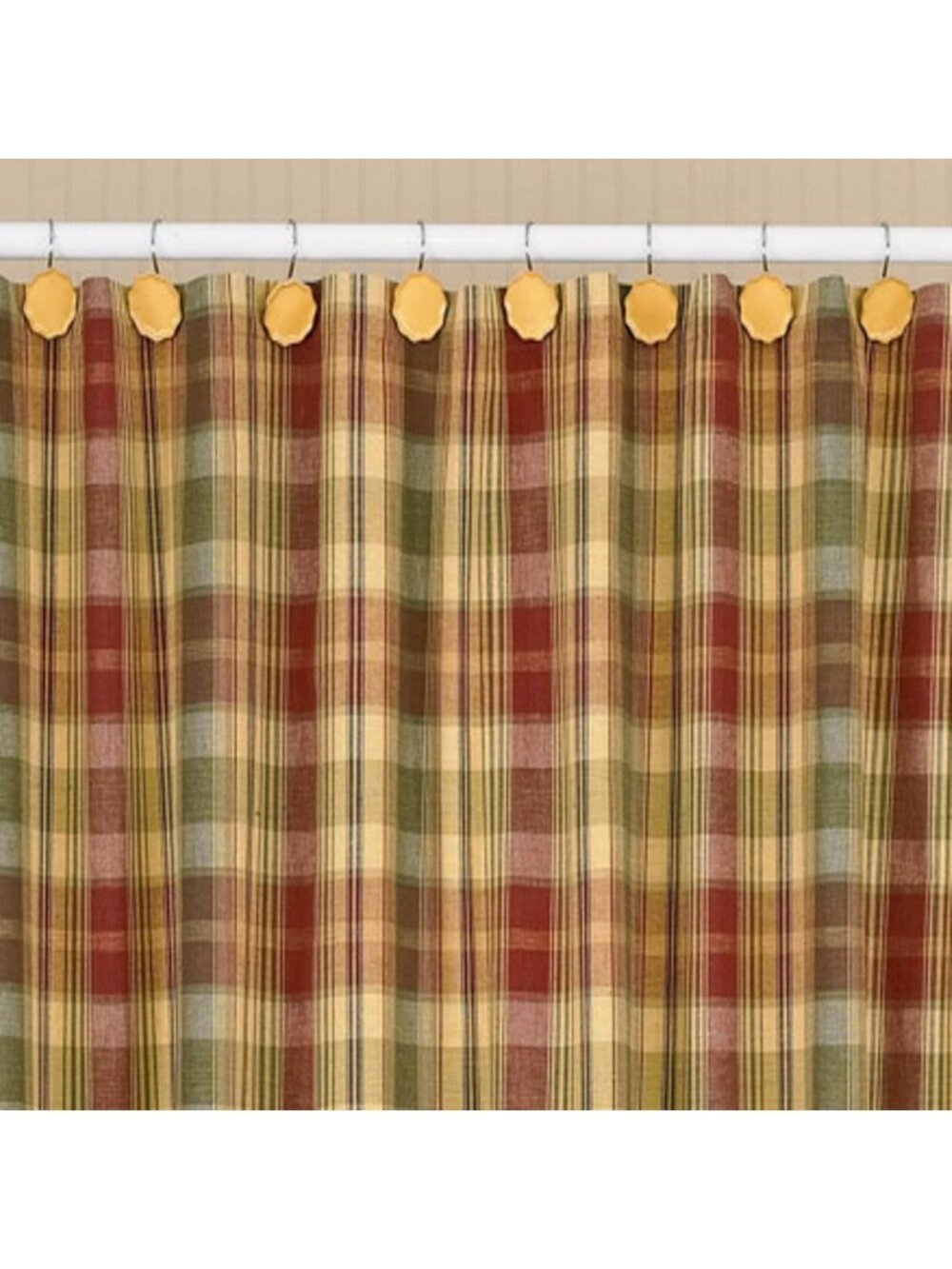 Country Style Saffron Shower Curtain 72x72 | Rustic Home Decor Accent